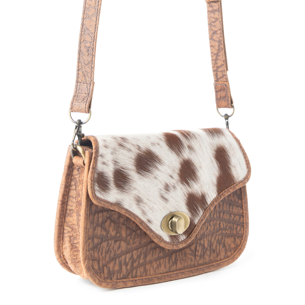 Swift Rider Leather & Hairon Bag