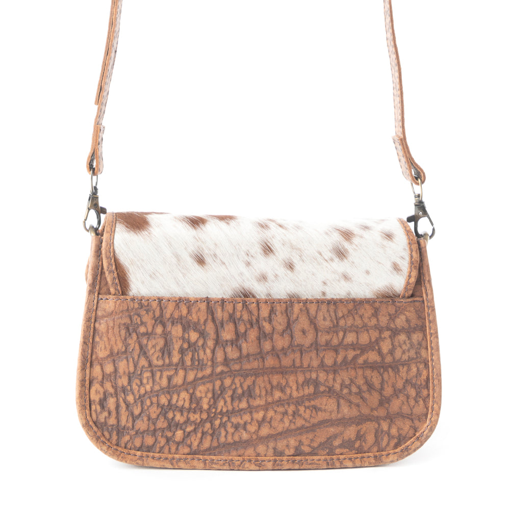 Swift Rider Leather & Hairon Bag