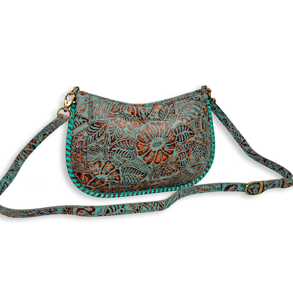 Trail Flower Leather Hairon Bag
