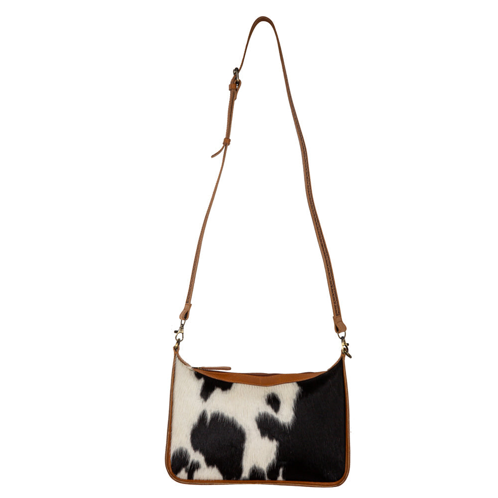 Westward Hair-on Hide Hand-Tooled Bag