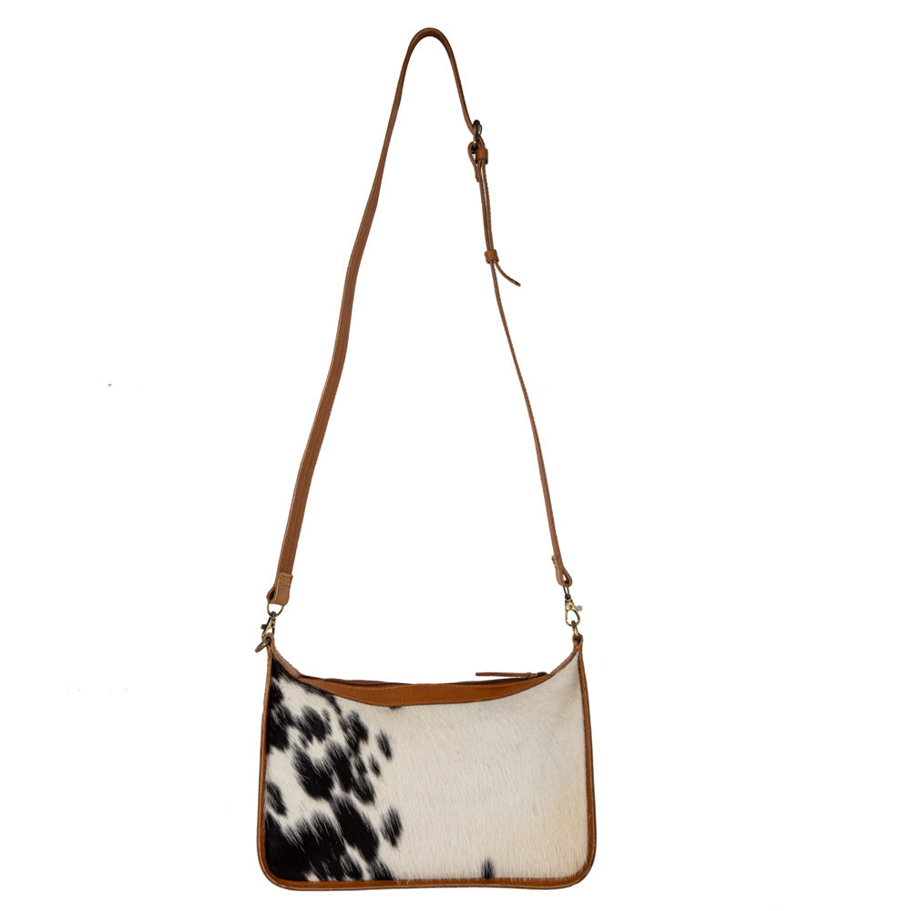 Westward Hair-on Hide Hand-Tooled Bag