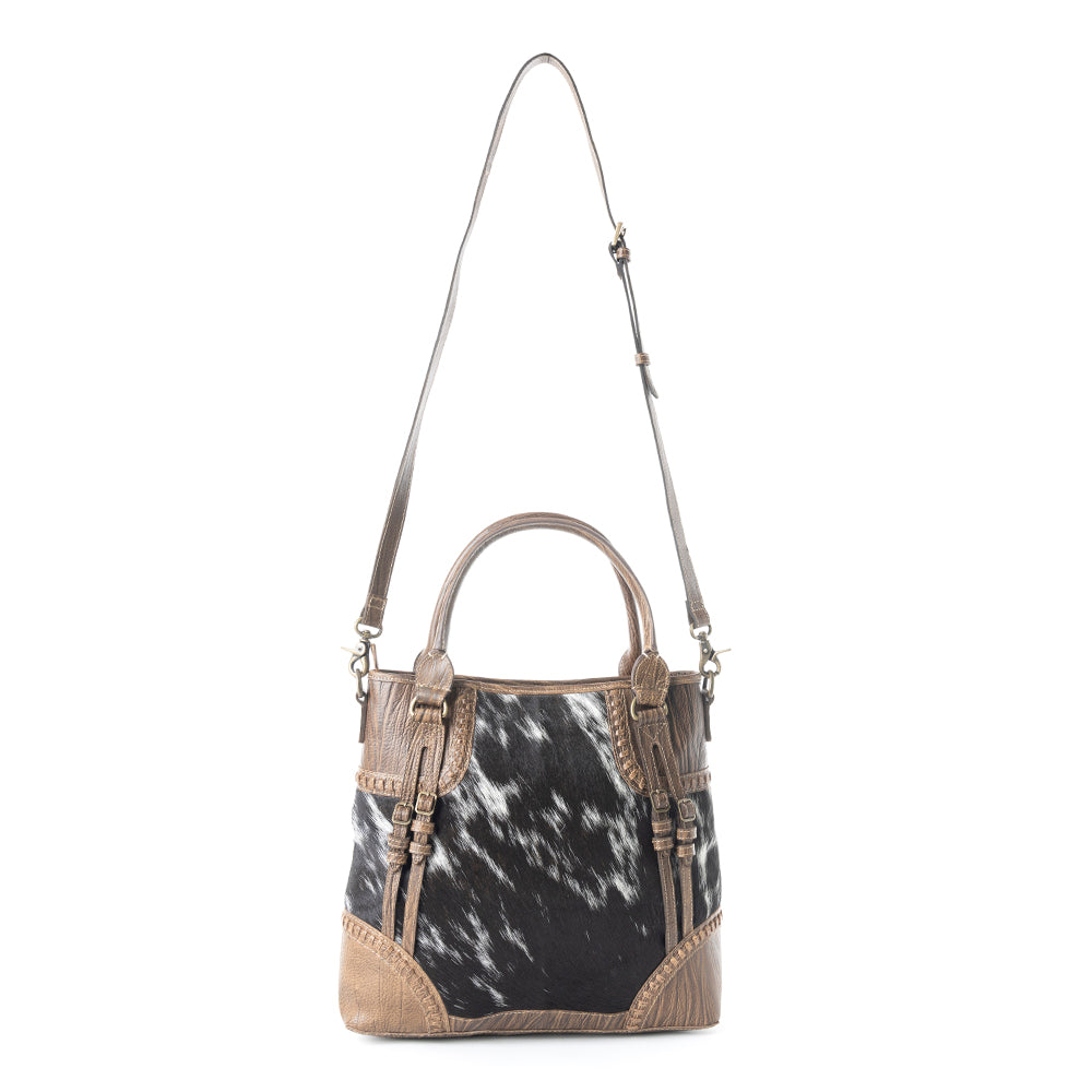 Crawford Canyon Tall Leather Hairon Bag