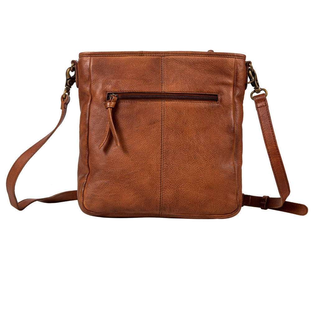 Santa Clara Canyon Stitched Hairon Leather Bag