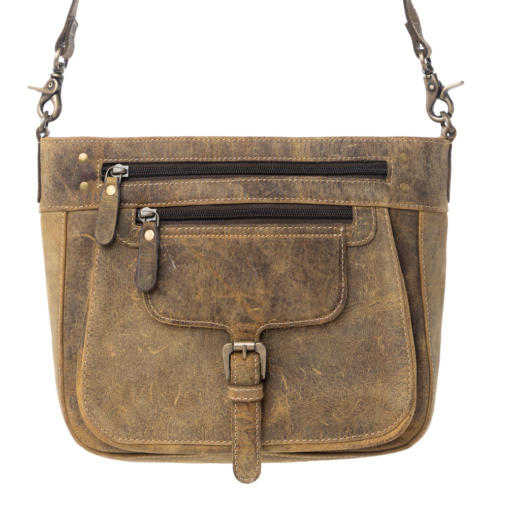 Lawson Roundup Satchel Leather & Hairon Bag