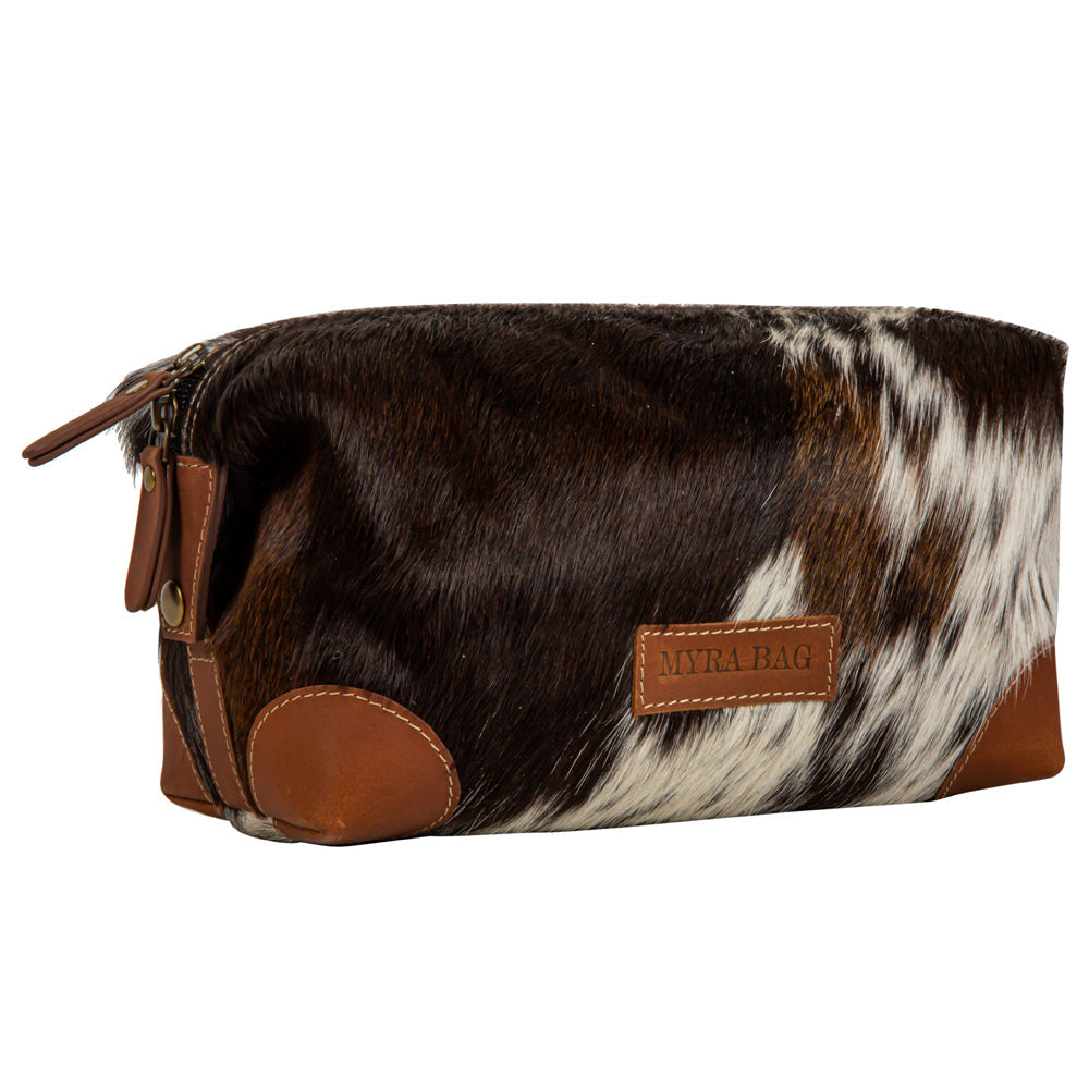 Cullom Trail Hair-On Hide Make Up Kit In Black
