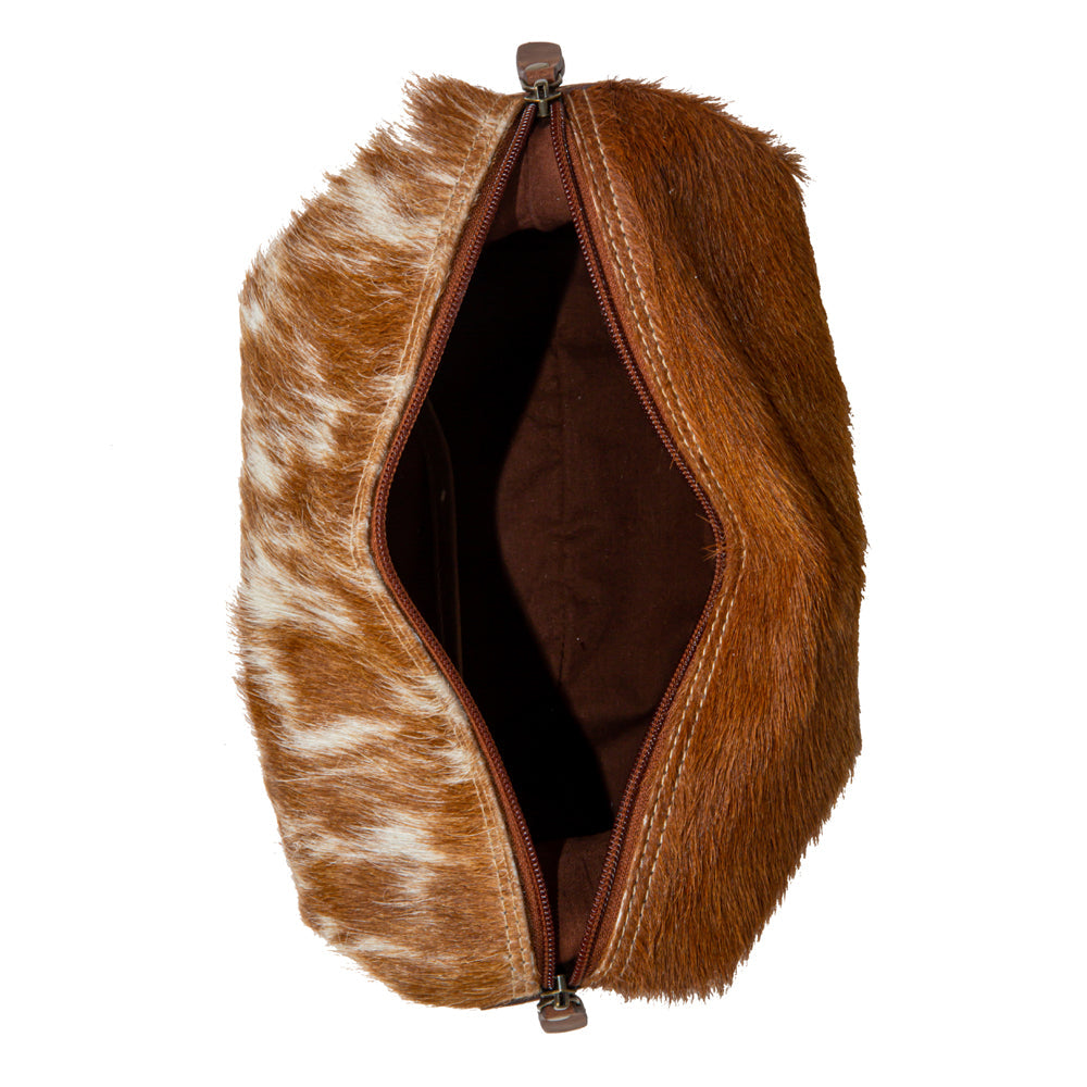 Cullom Trail Hair-On Hide Make Up Kit In Brown