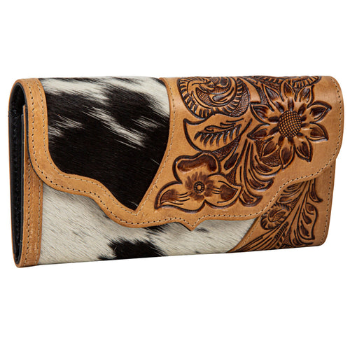 Blossoms In Bloom Hand-Tooled Wallet