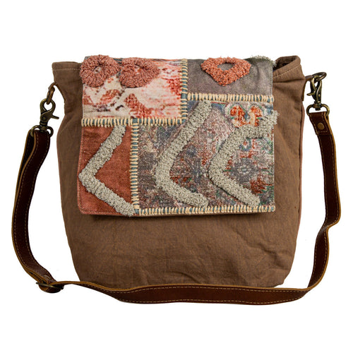 Just Like Home Accent Stitch Shoulder Bag