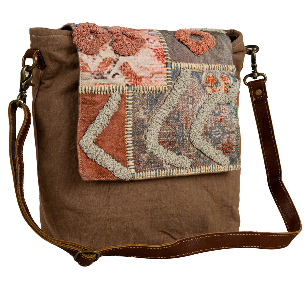 Just Like Home Accent Stitch Shoulder Bag