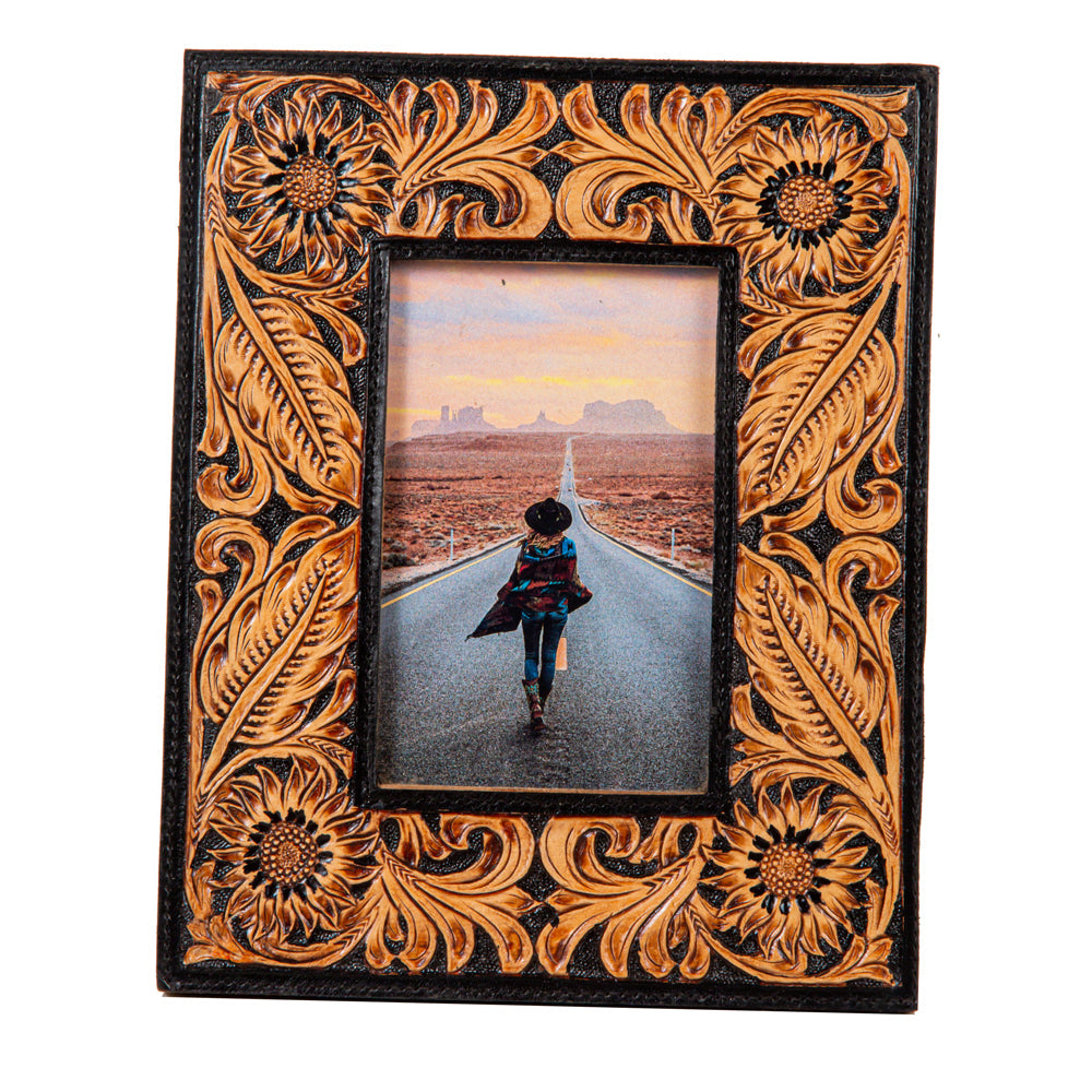 Wyburn Canyon Hand-Tooled Photo Frame