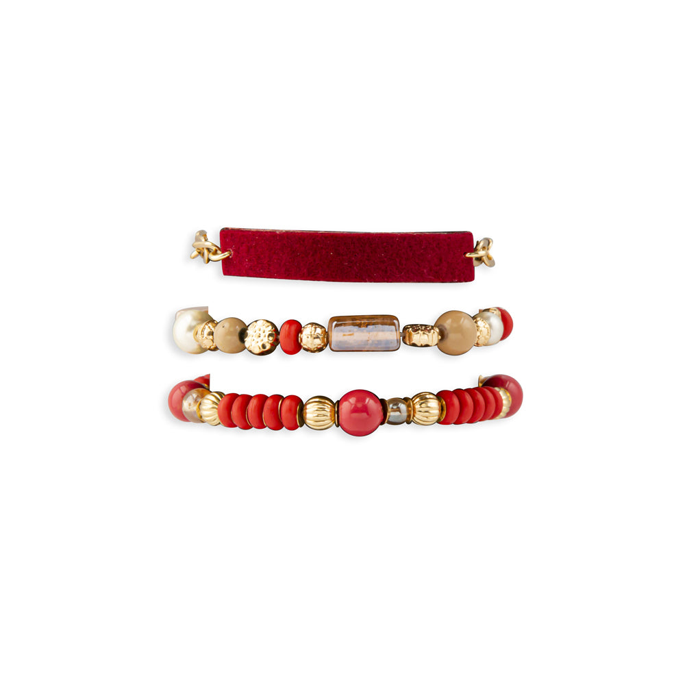 Dimensions Scarlet Sky Layered Bracelet