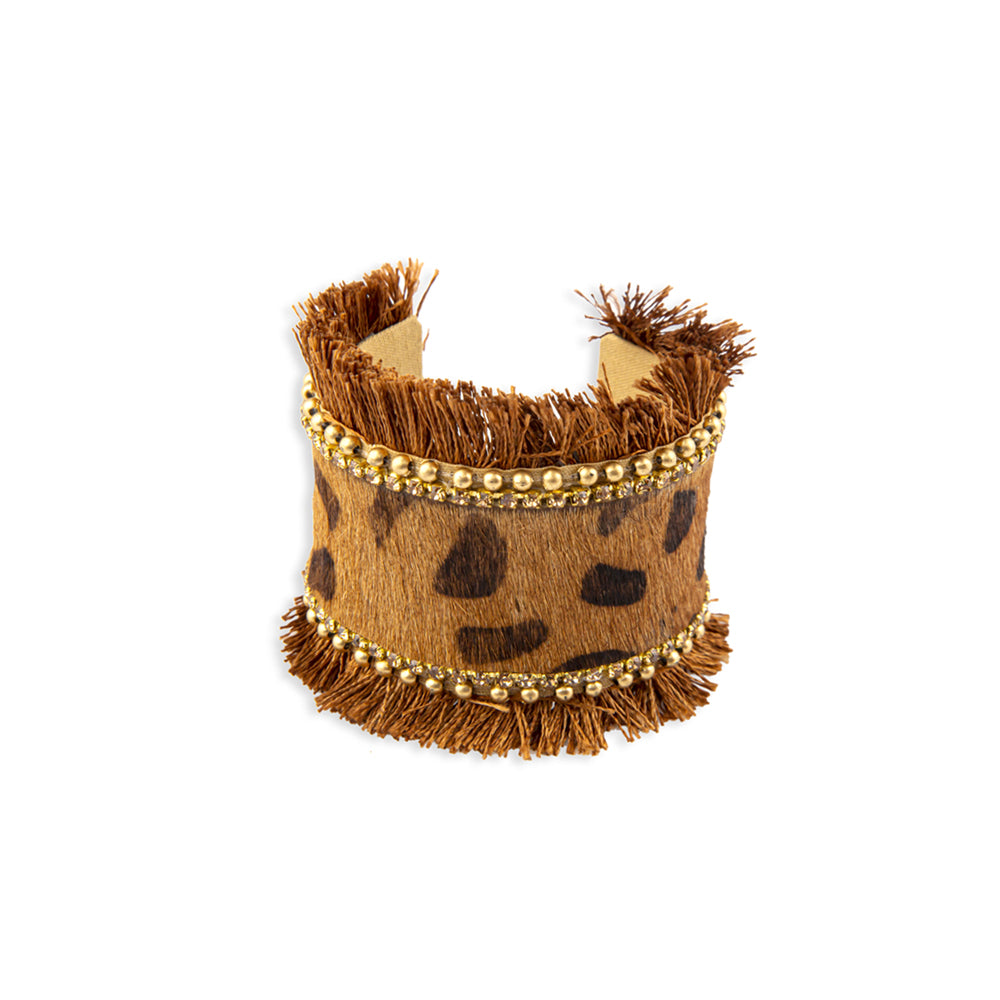 Touch of the Wild Hair-on Hide Cuff Style Bracelet