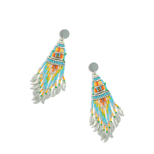 Morningâ€™s Tapestry Beaded Earrings