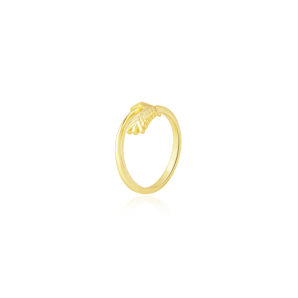 Eternal Looped Arrow Gold Tone Ring