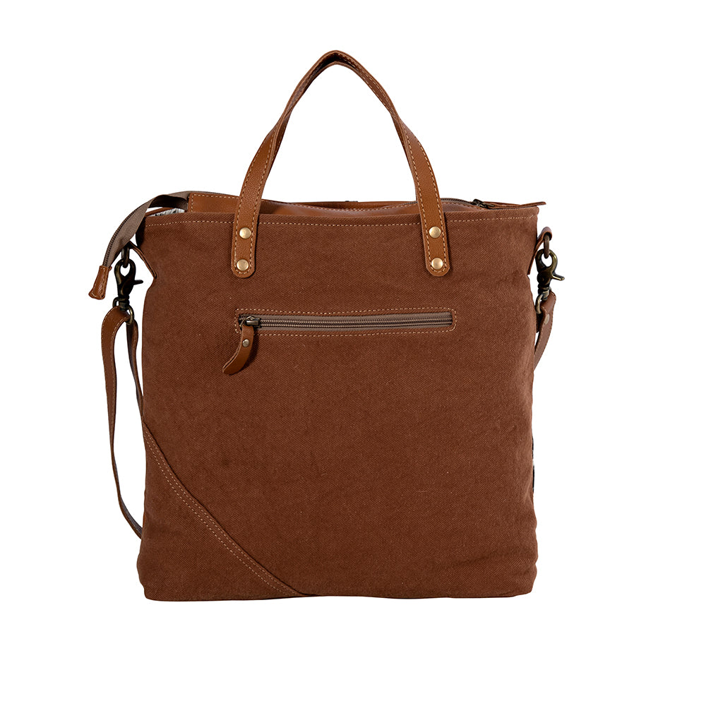 Concho Ranch Trail Canvas & Hairon Bag