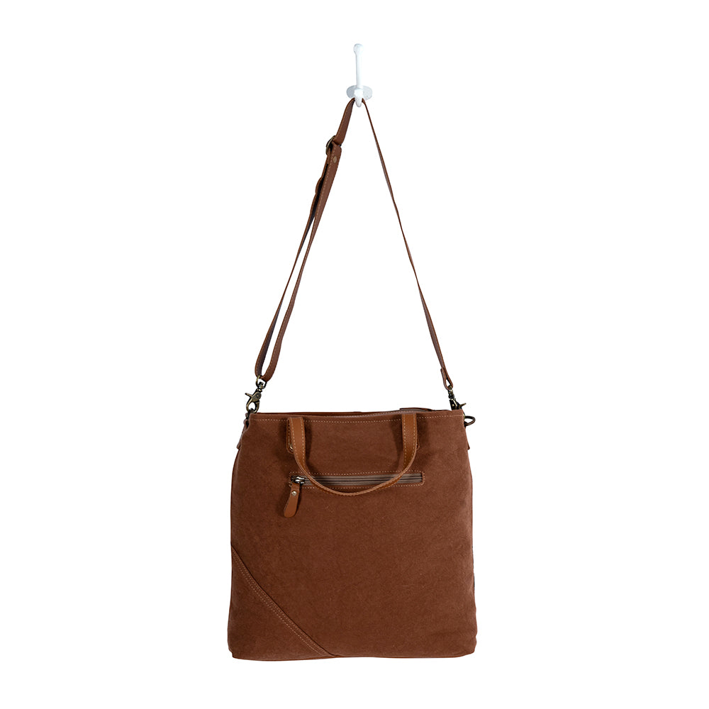 Concho Ranch Trail Canvas & Hairon Bag
