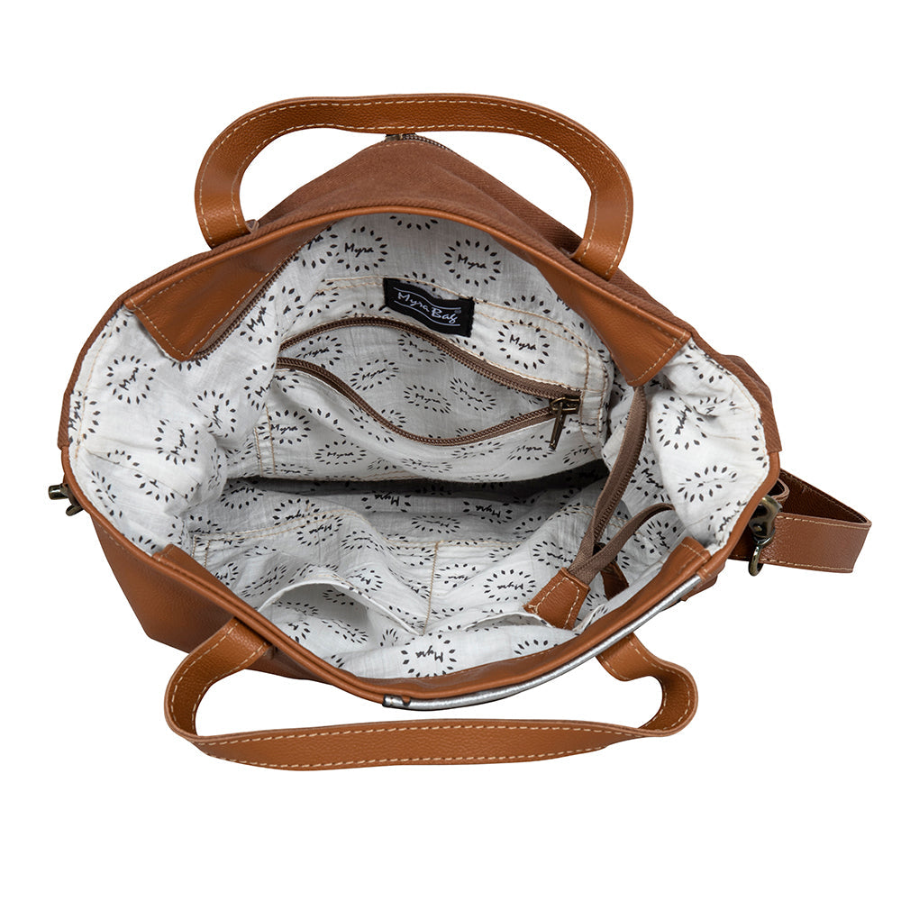 Concho Ranch Trail Canvas & Hairon Bag