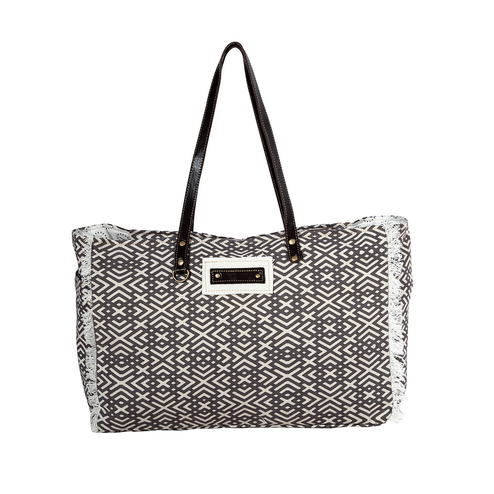 Terrence Geometric Weekender Bag