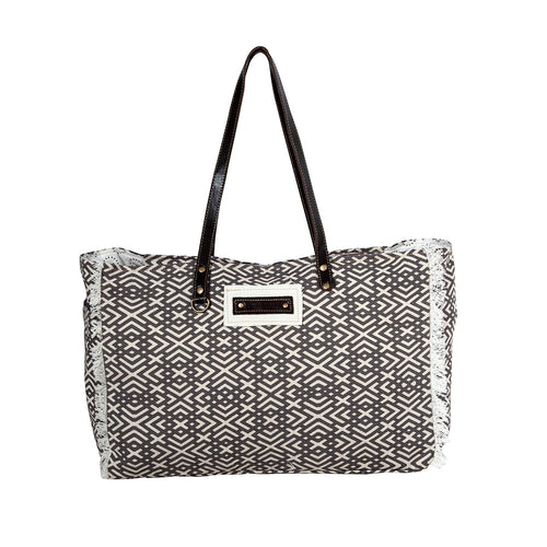 Terrence Geometric Weekender Bag