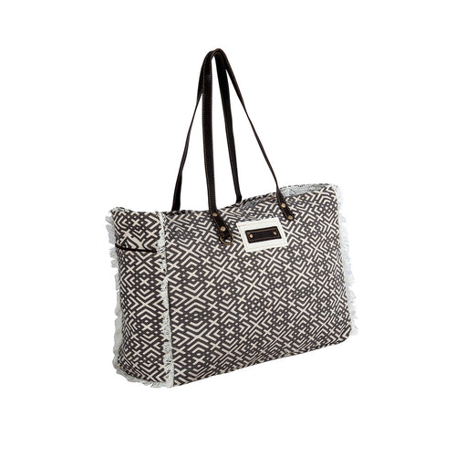 Terrence Geometric Weekender Bag