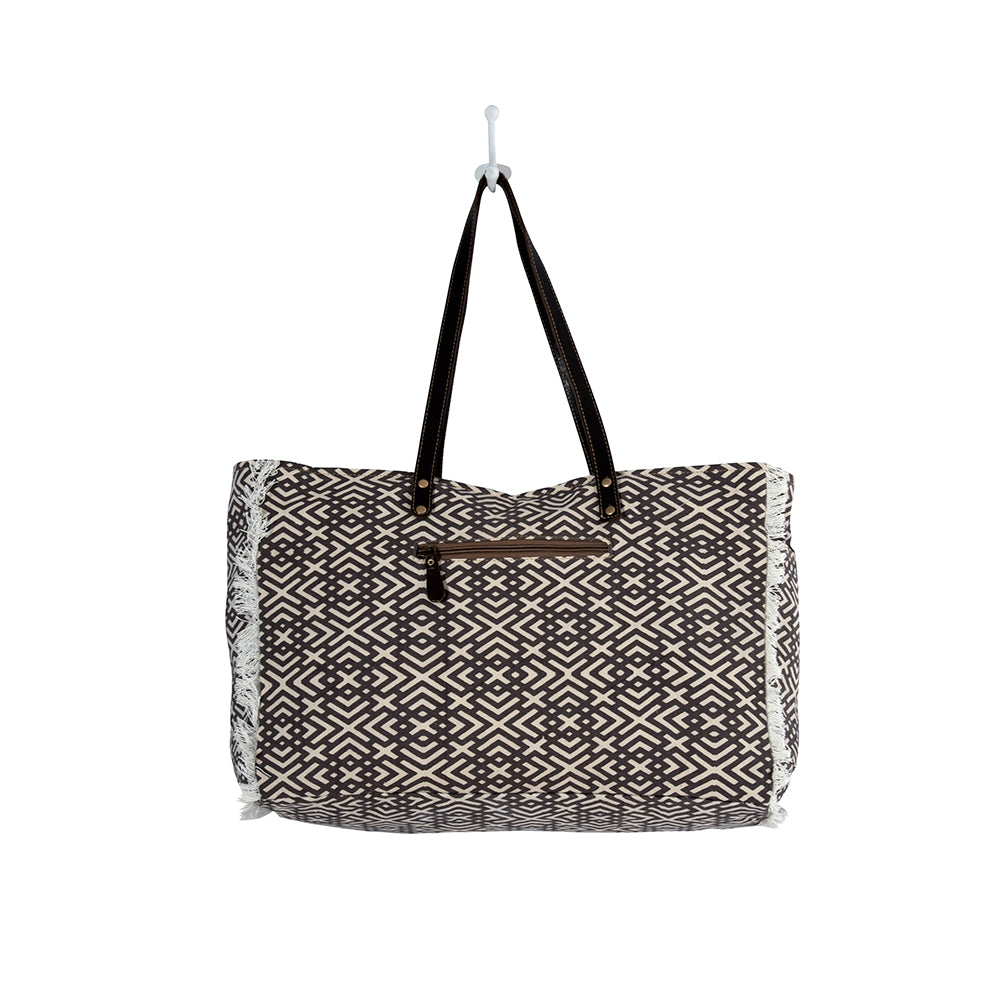 Terrence Geometric Weekender Bag