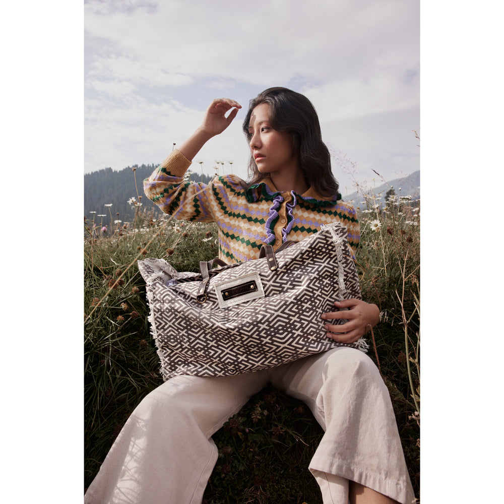 Terrence Geometric Weekender Bag