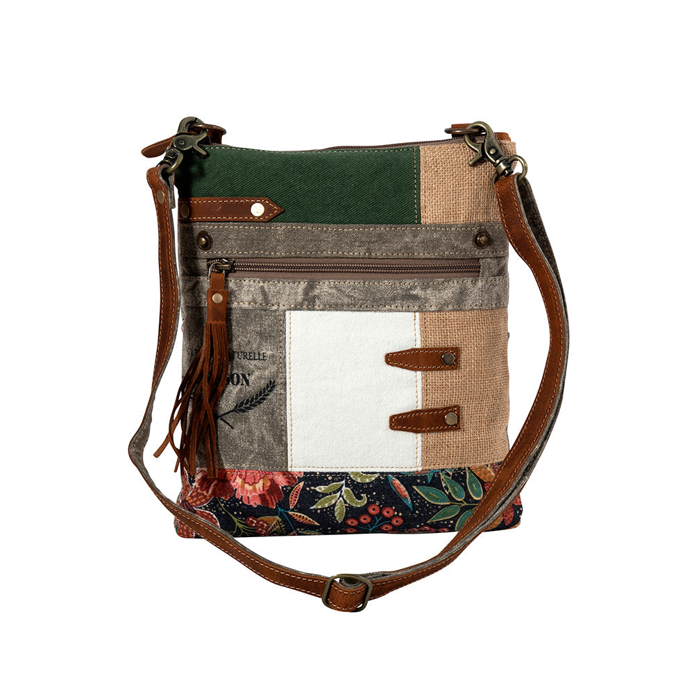 Boulangerie Floral Trim Crossbody Bag