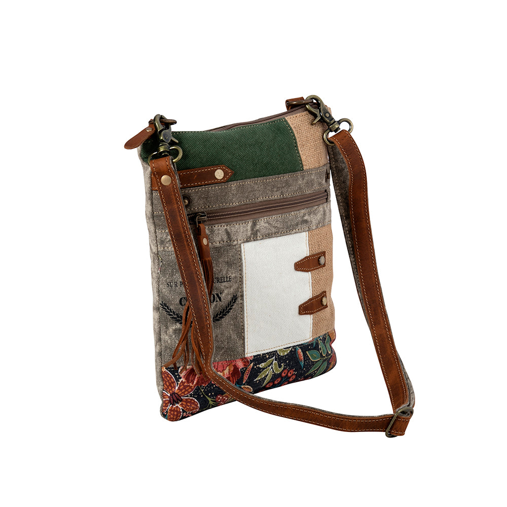 Boulangerie Floral Trim Crossbody Bag