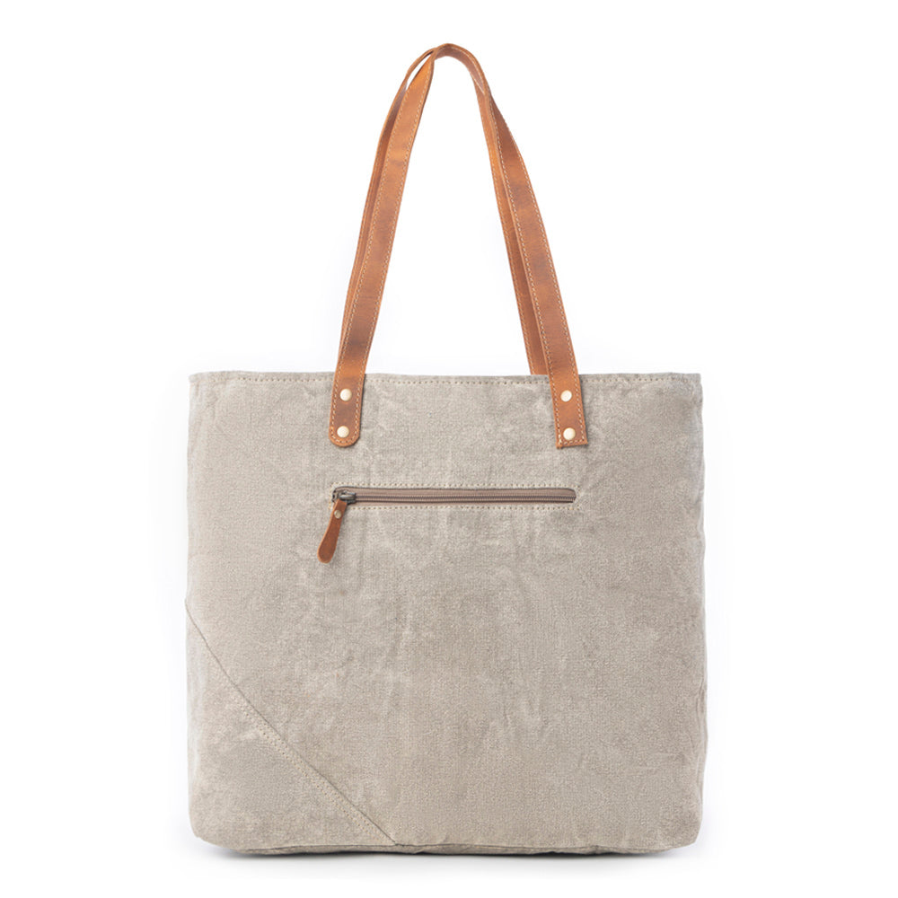 Boulangerie Floral Trim Tote Bag