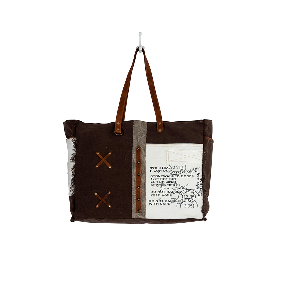 Graded Cotton Farmland Weekender Bag