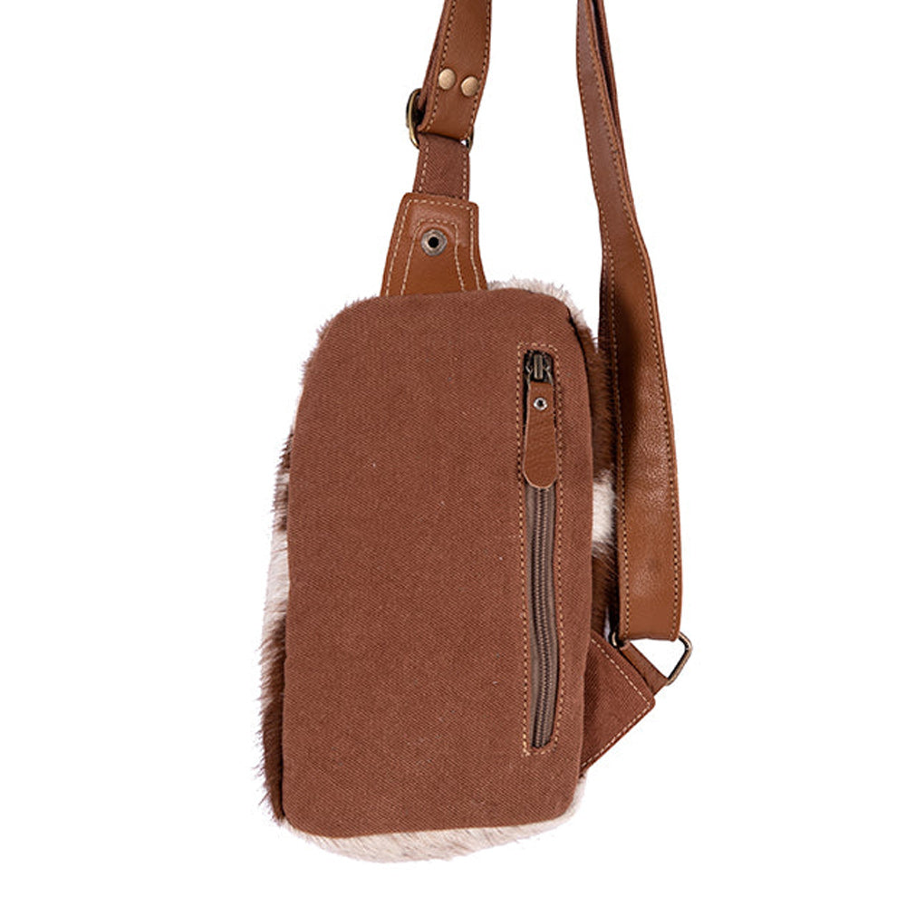 Robnette Ranch Fanny-Pack Bag In Caramel & White