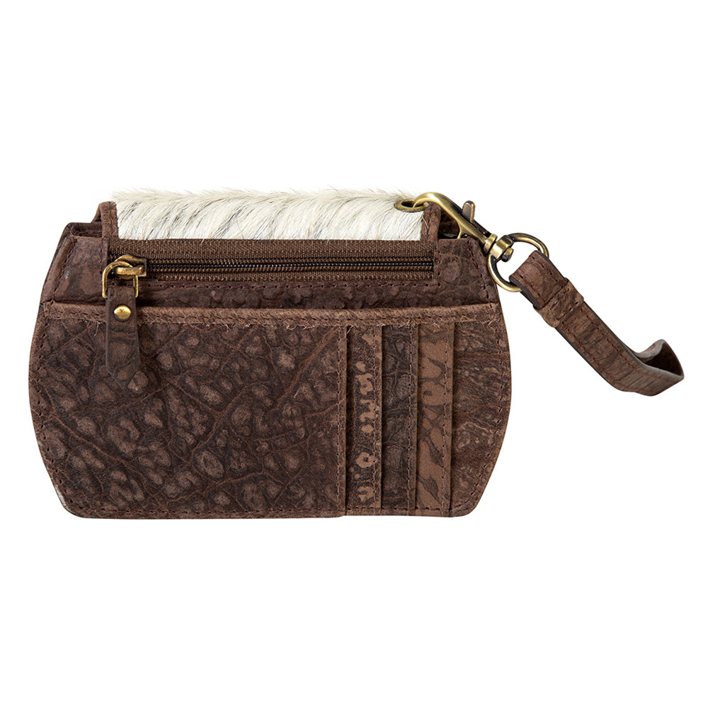 Presti Black Hairon Wristlet Wallet