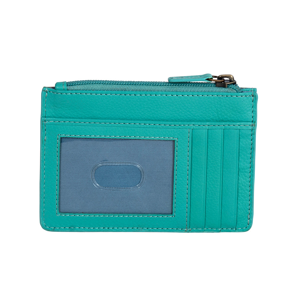 Prairie Morn Blooming Hand-tooled Card Holder