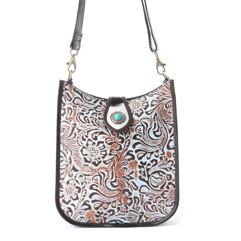 Delilah Creek Embossed Leather Bag