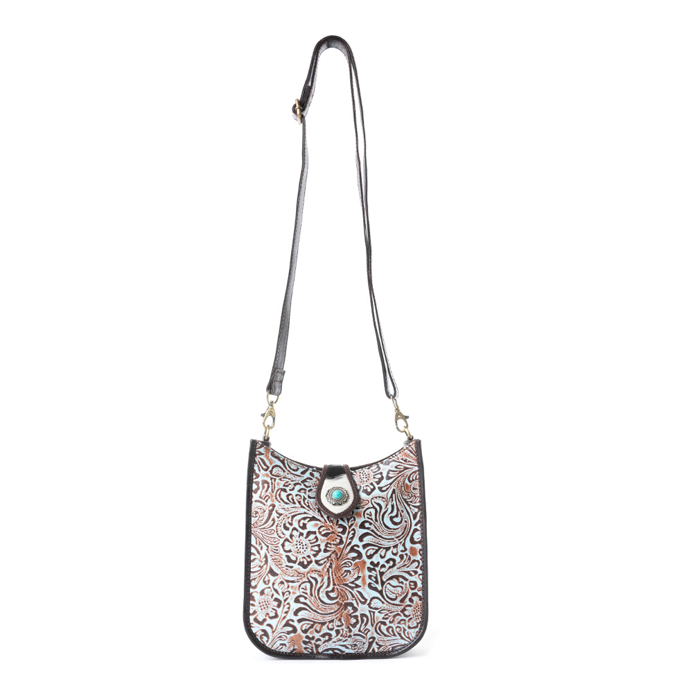Delilah Creek Embossed Leather Bag