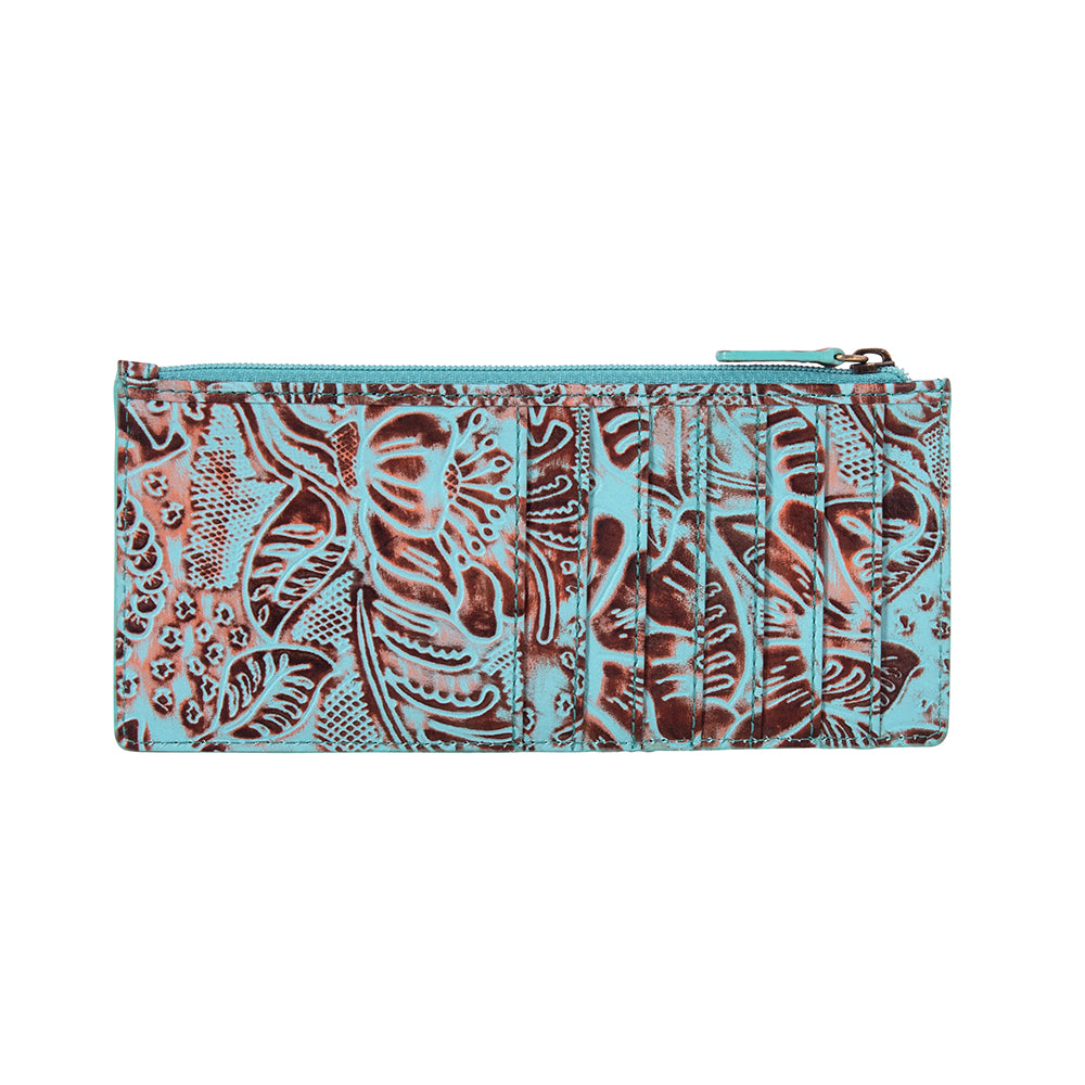 Delilah Creek Hand-tooled Long Card Holder