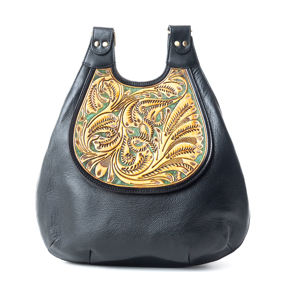 Minah Vista Hand-Tooled Bag
