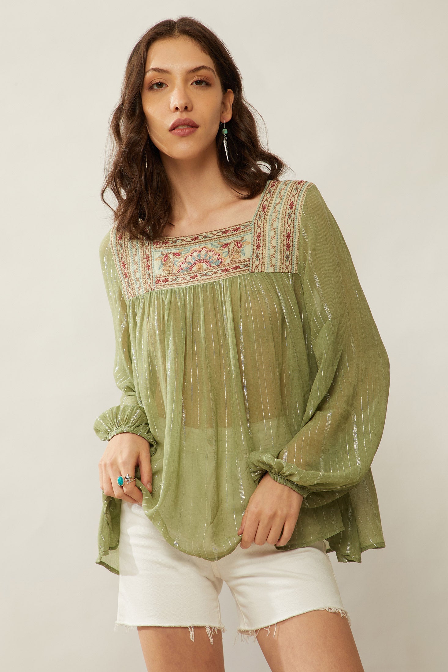 Tammilyn Embroidered Top