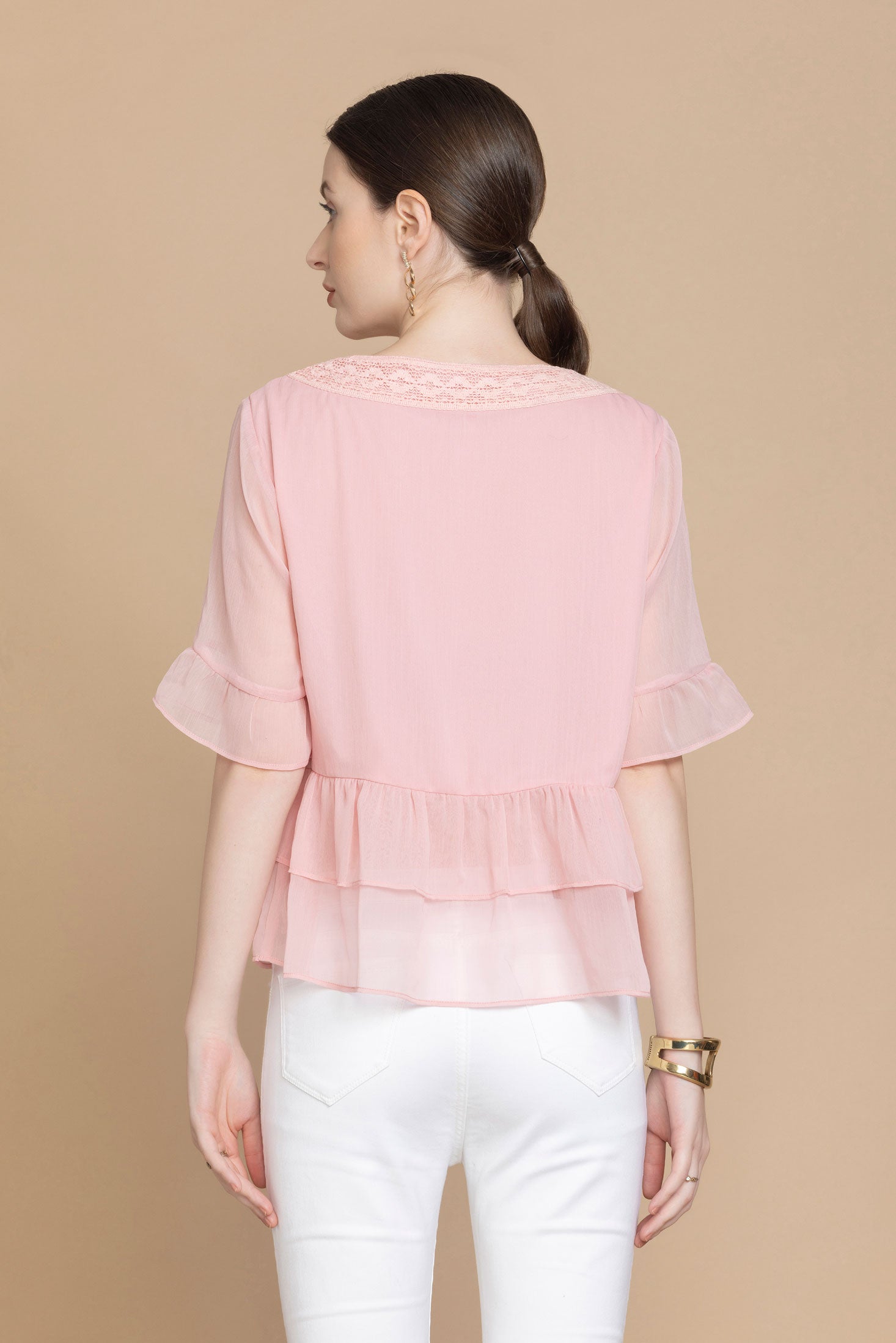 Alipha Lace Accent Top