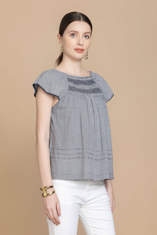 Bohera Hanna Jo Embroidered Top