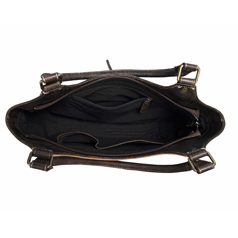 Rolling Plains Hand-tooled Hand Bag