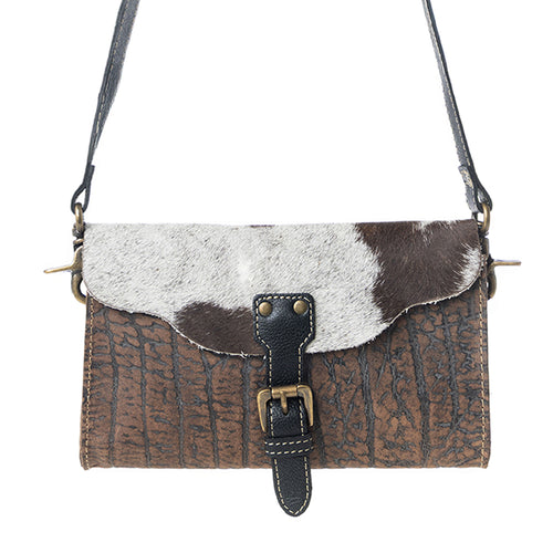 Blazing Bull Trail Leather & Hairon Bag