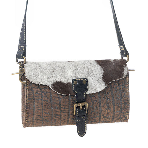 Blazing Bull Trail Leather & Hairon Bag