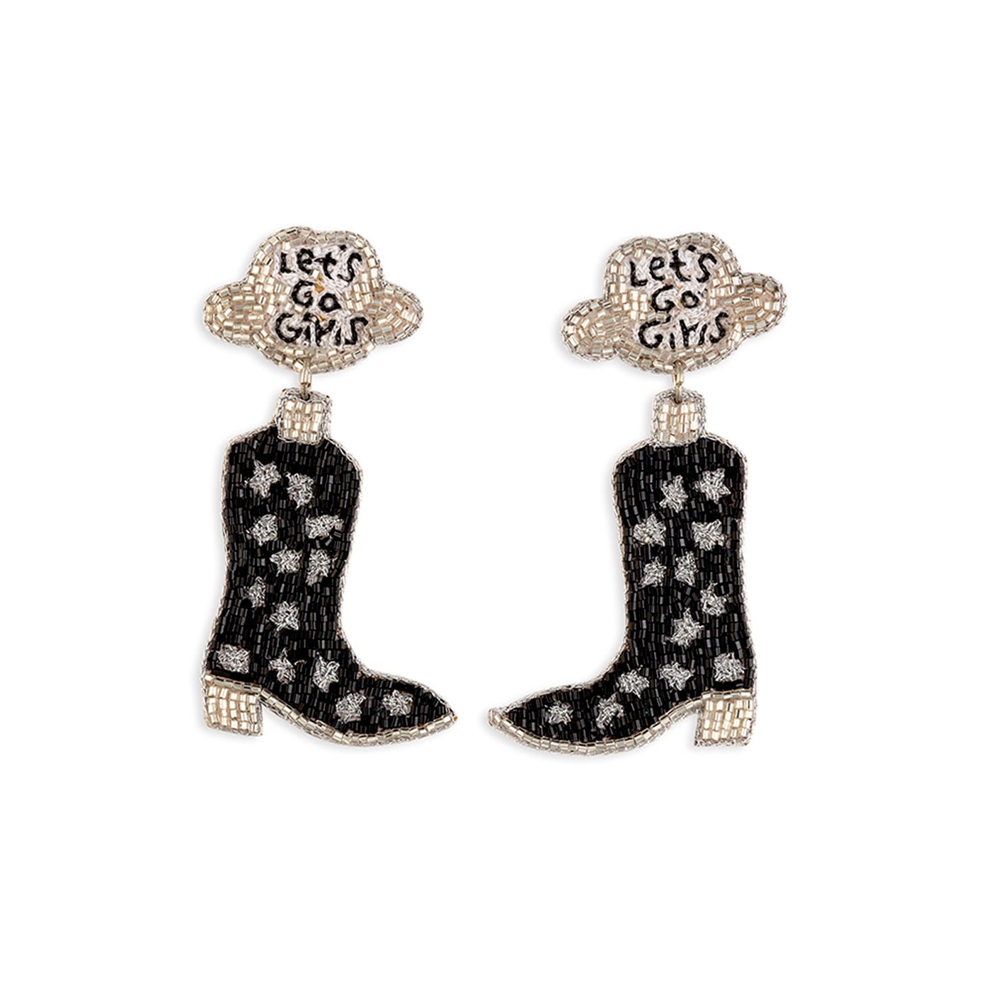 Letâ€™s Go Girls Earrings in Black