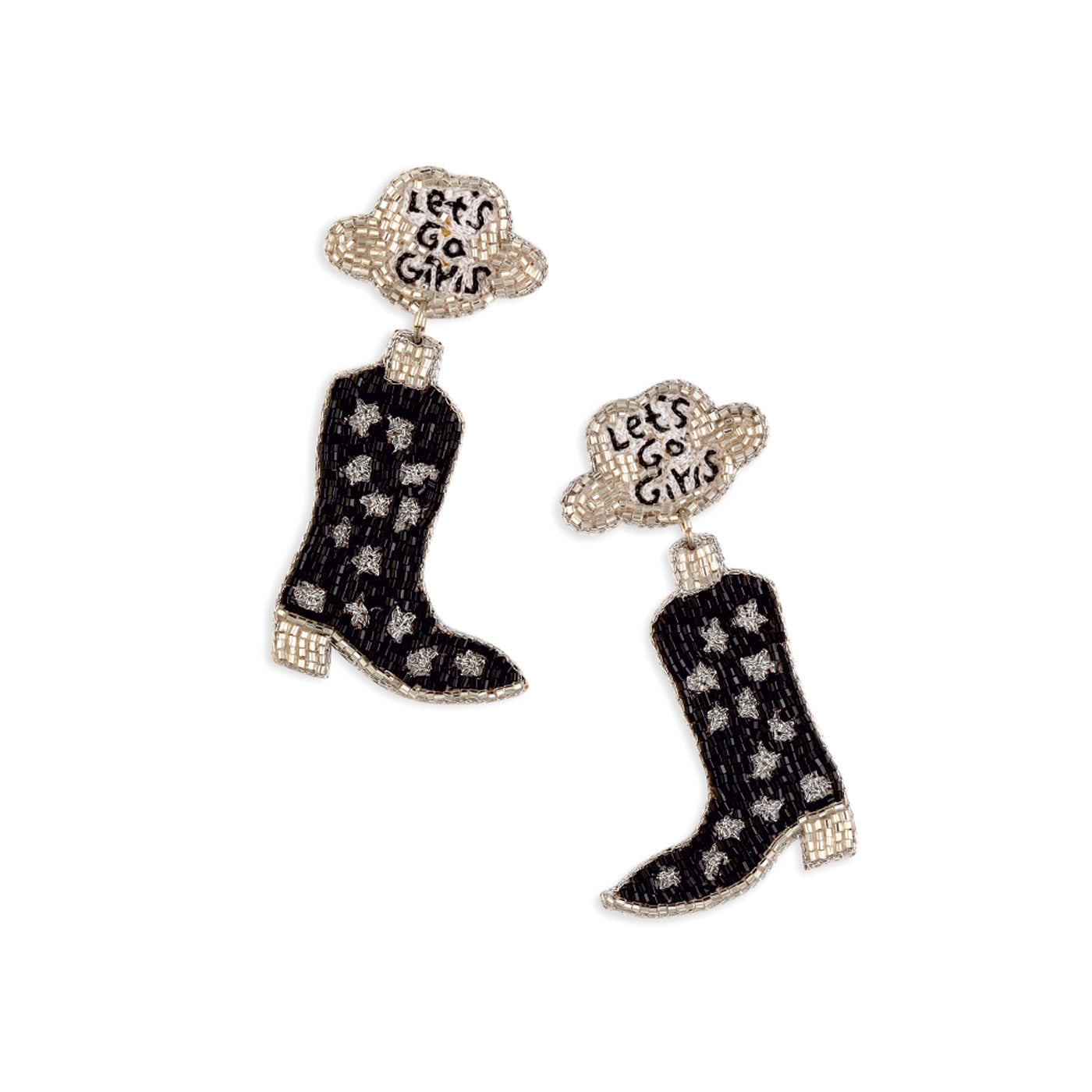 Letâ€™s Go Girls Earrings in Black