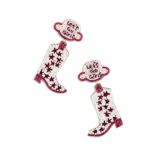LetÃ¢â‚¬â„¢s Go Girls Earrings In Red
