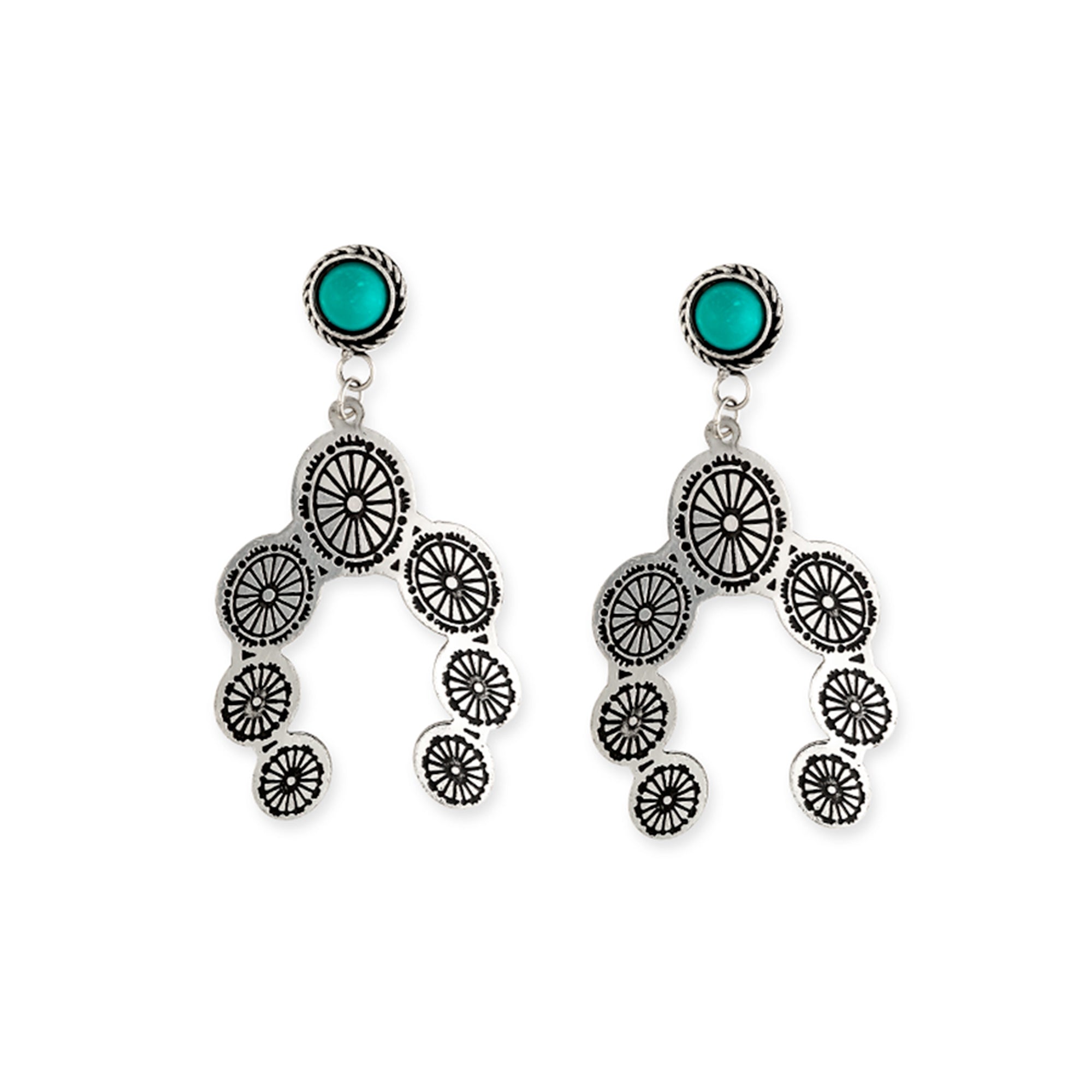 Horseshoe Concho Earrings