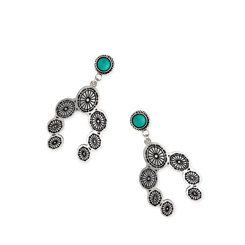 Horseshoe Concho Earrings
