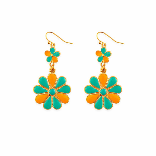 Sun Mesa Flower Earrings