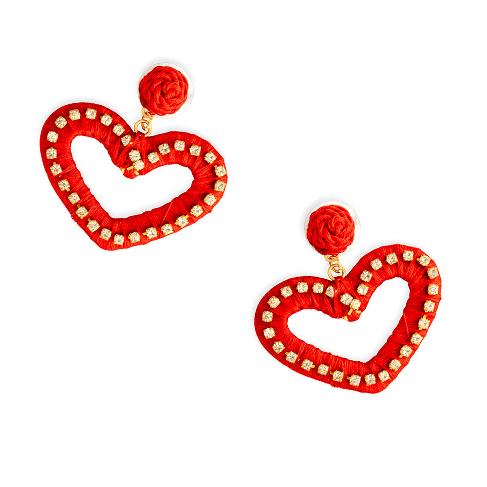 I Love You Heart Earrings